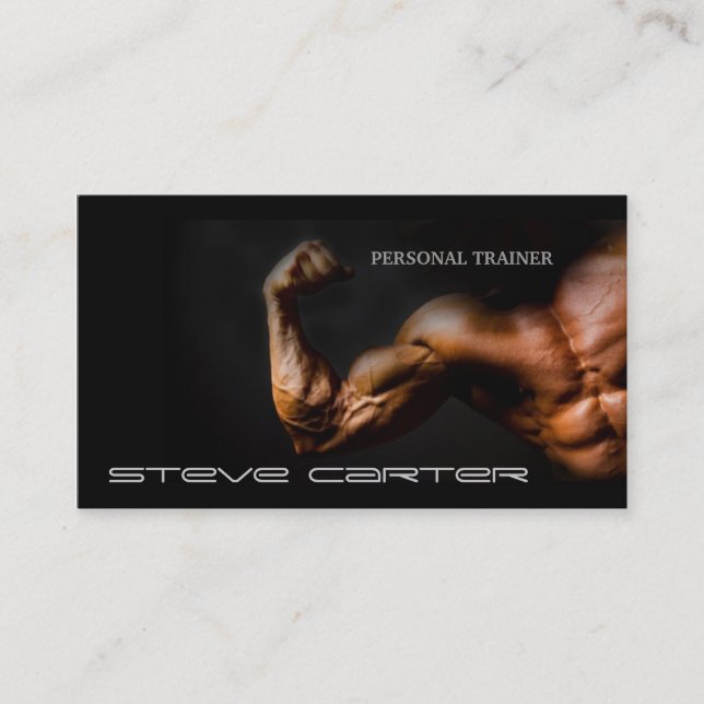 professional Personal Trainer / Bodybuilder Card (Front)