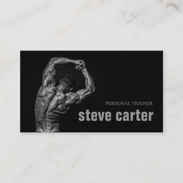 Professional Personal Trainer Bodybuilder Card (Front)