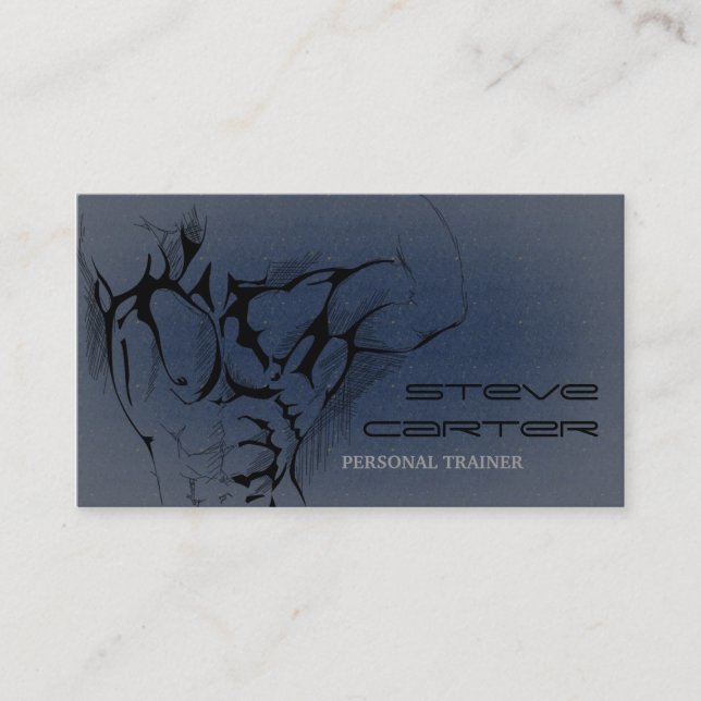 professional Personal Trainer / Bodybuilder Card (Front)