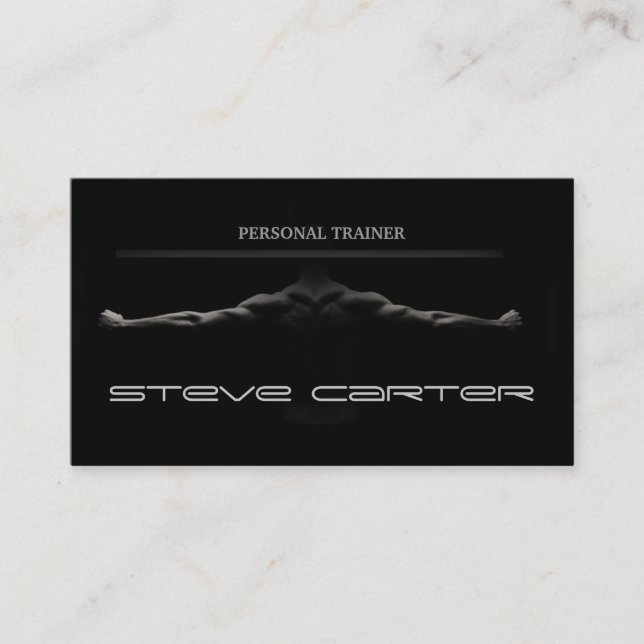 professional Personal Trainer / Bodybuilder Card (Front)