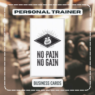 Professional Personal Trainer Fitness & Nutrition Business Card