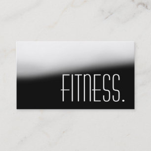 Professional Personal Trainer Grey Business Card
