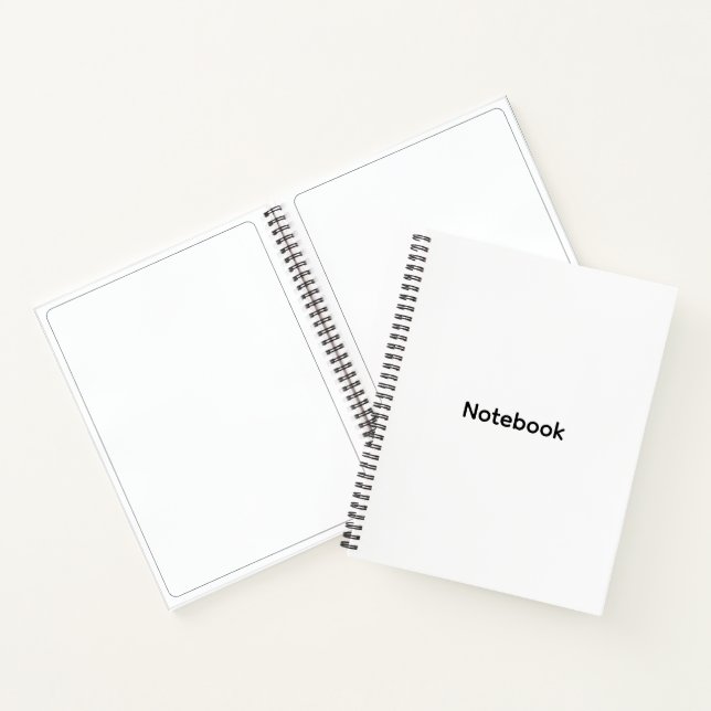 Professional Personalised Modern Minimalist  Notebook (Inside)
