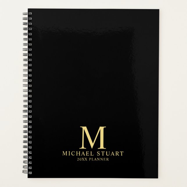 Professional Personalised Monogram and Name Planner (Front)