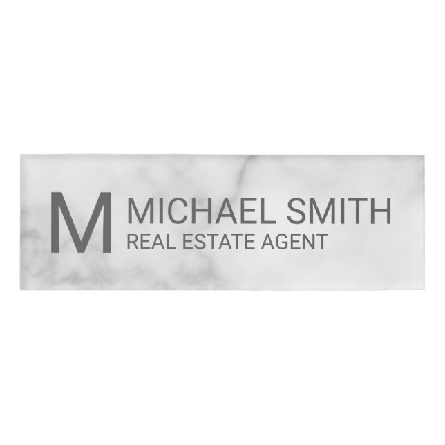 Professional Personalised Monogram and Name Tag (Front)