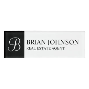 Professional Personalised Monogram and Name Tag