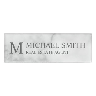 Professional Personalised Monogram and Name Tag