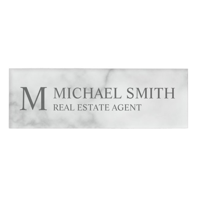 Professional Personalised Monogram and Name Tag (Front)