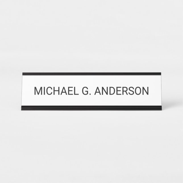 Professional Personalised Name Desk Name Plate (Front)