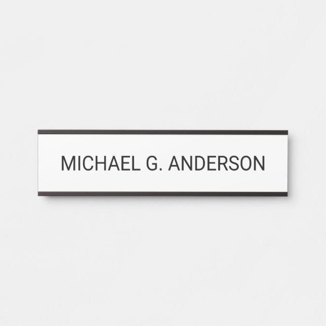 Professional Personalised Name Door Sign (Front)