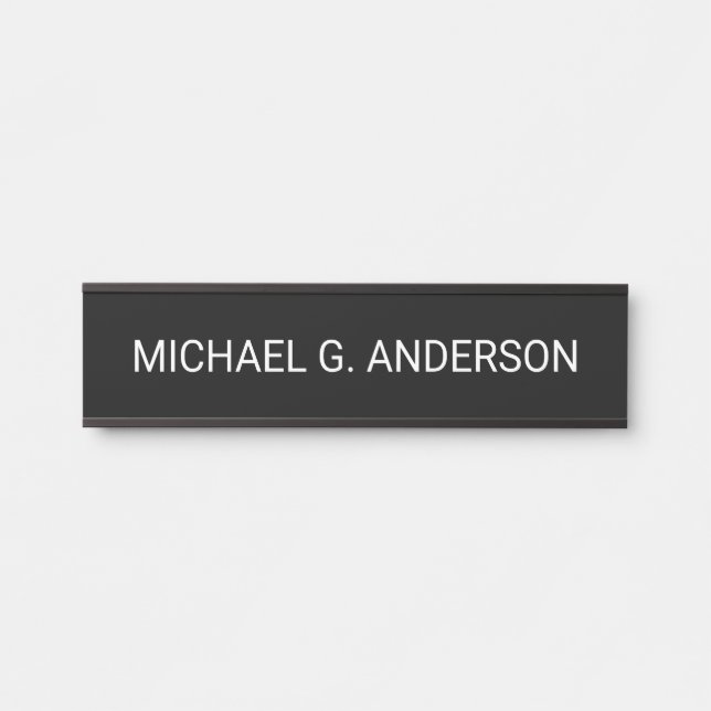 Professional Personalised Name Door Sign (Front)