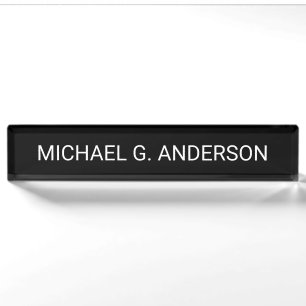 Professional Personalised Name Nameplate