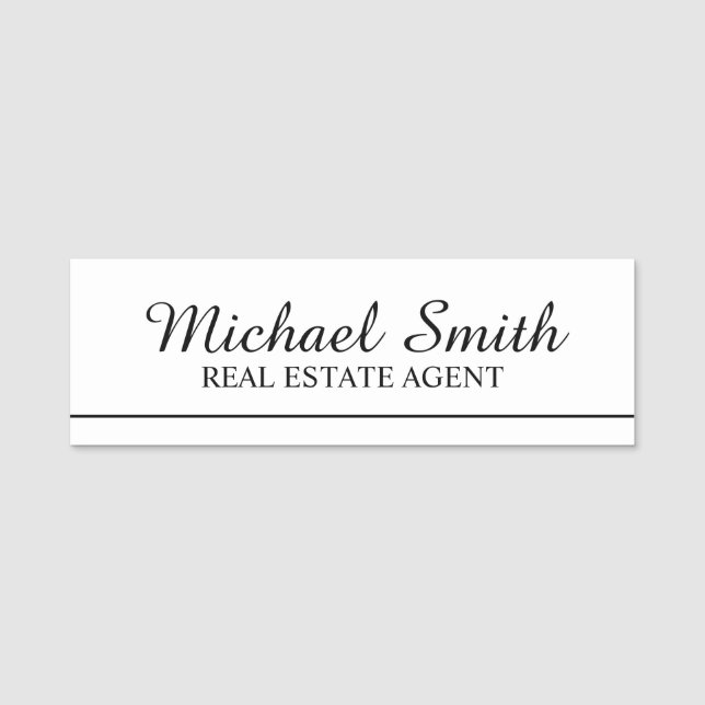 Professional Personalised Name Tag (Front)