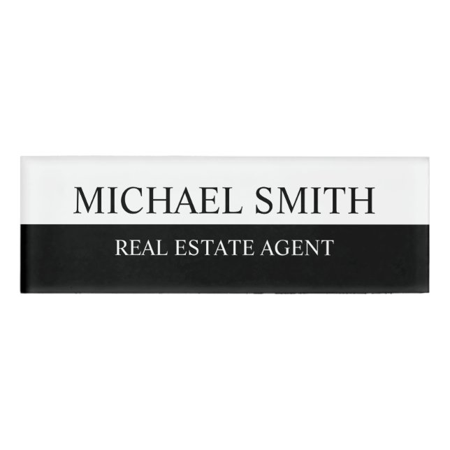 Professional Personalised  Name Tag (Front)