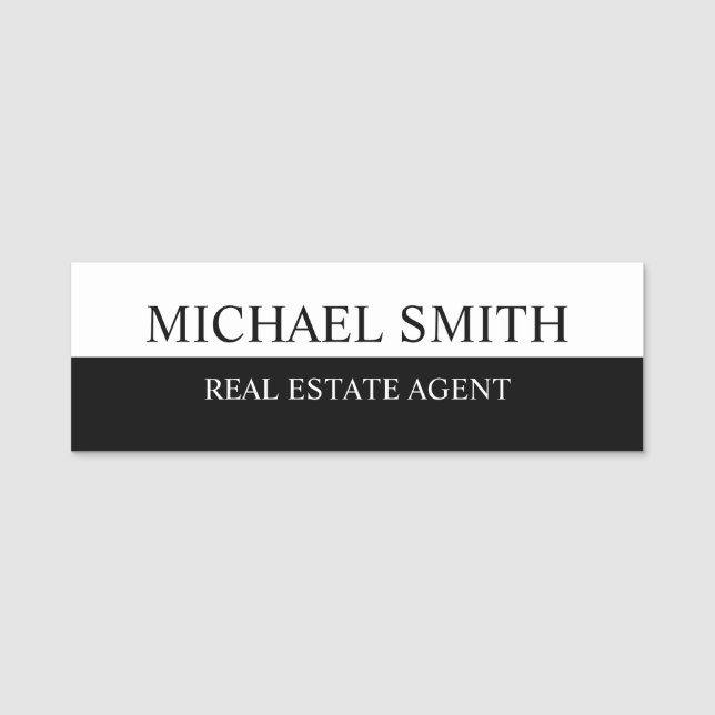 Professional Personalised  Name Tag (Front)