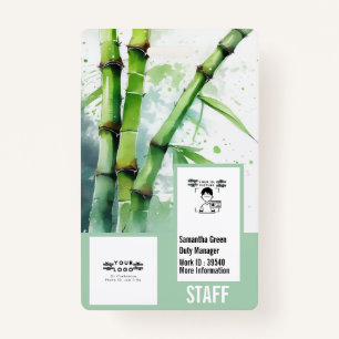 Professional Personalised security photo card ID Badge