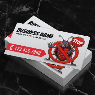 Professional Pest Control Bedbug Exterminator Business Card