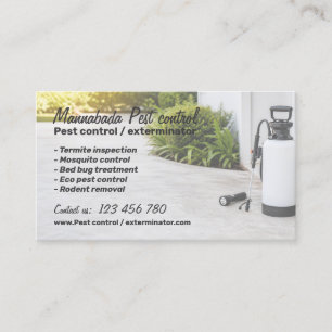 Professional Pest Control Exterminator Service Business Card
