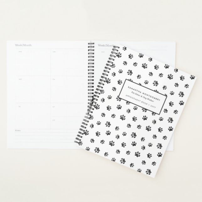 Professional Pet Salon Silver Paws Appointment Planner (Display)