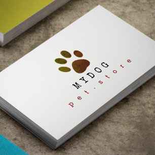 professional pet store . animals business card