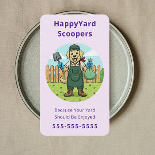 Professional Pet Waste Removal Pet Waste Cleanup Business Card