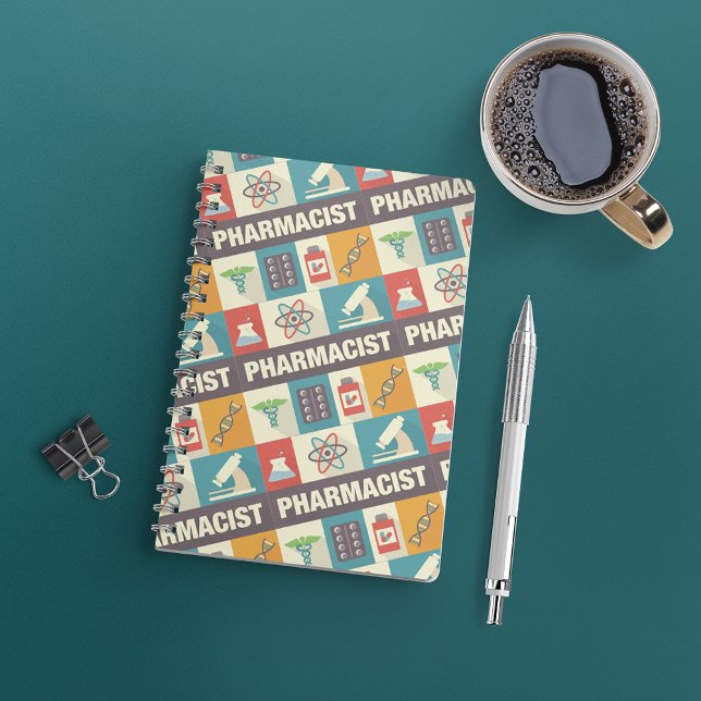 Professional Pharmacist Iconic Designed Notebook (Creator Uploaded)