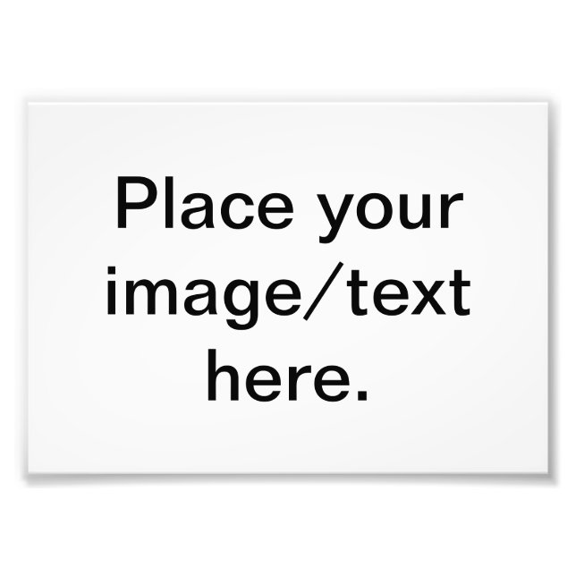 Professional Photo 7 x 5 Template Print (Front)