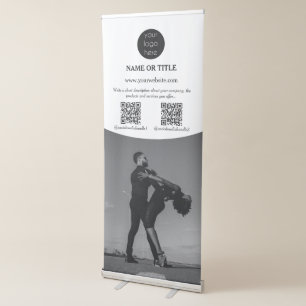 Professional Photo Banner Business 2 QR Codes