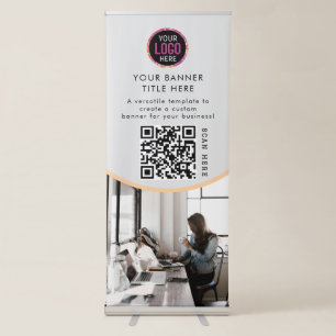 Professional Photo Business Logo Retractable Banner