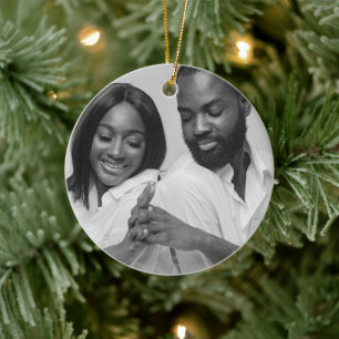 Professional Photo Ceramic Circle Tree Decoration
