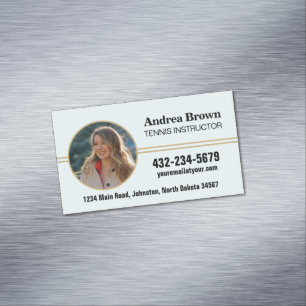 Professional Photo Magnetic Business Card