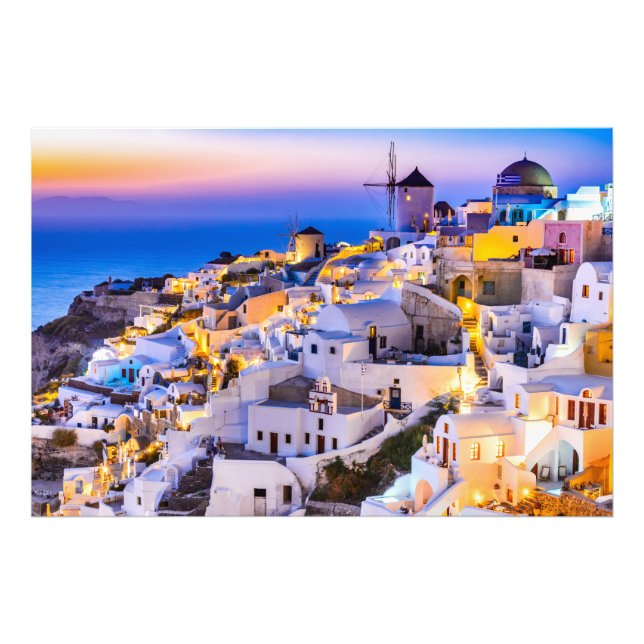 Professional Photo Paper (Satin) Santorini Print (Front)