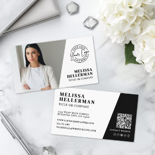 Professional Photo QR Code Company Your Logo Business Card