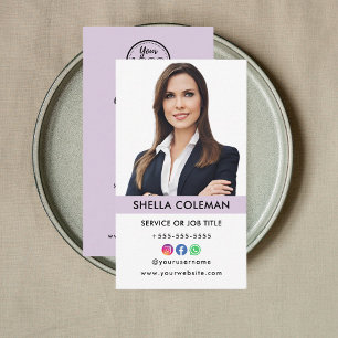 Professional Photo Qr Code Instagram Facebook Business Card