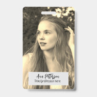 professional photo QR website email social modern