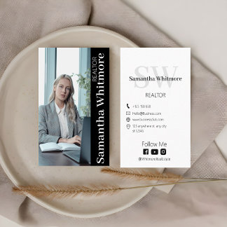 Professional Photo Realtor Real Estate Business Card