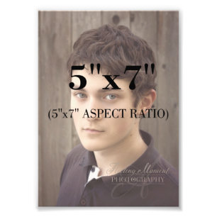 Professional Photo Template 5 x 7 Aspect Ratio Print