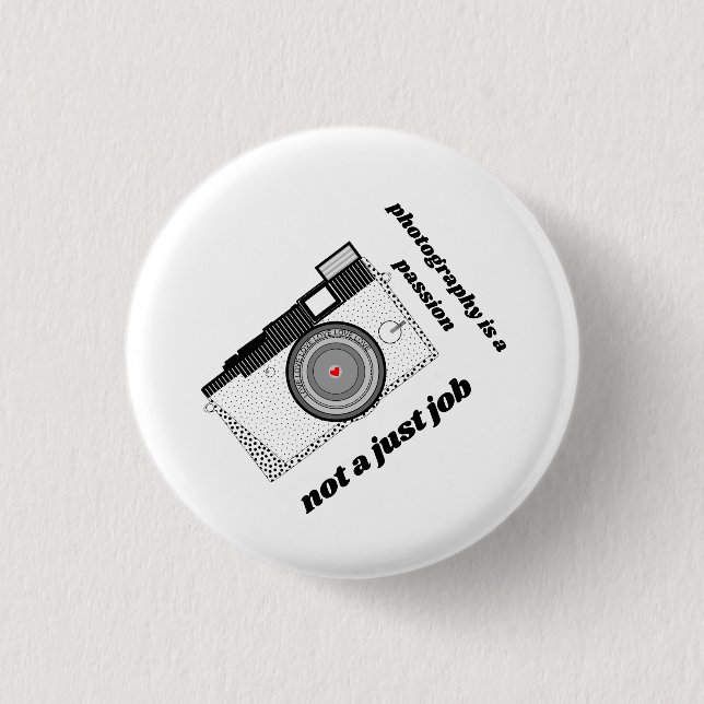 Professional Photographer 3 Cm Round Badge (Front)