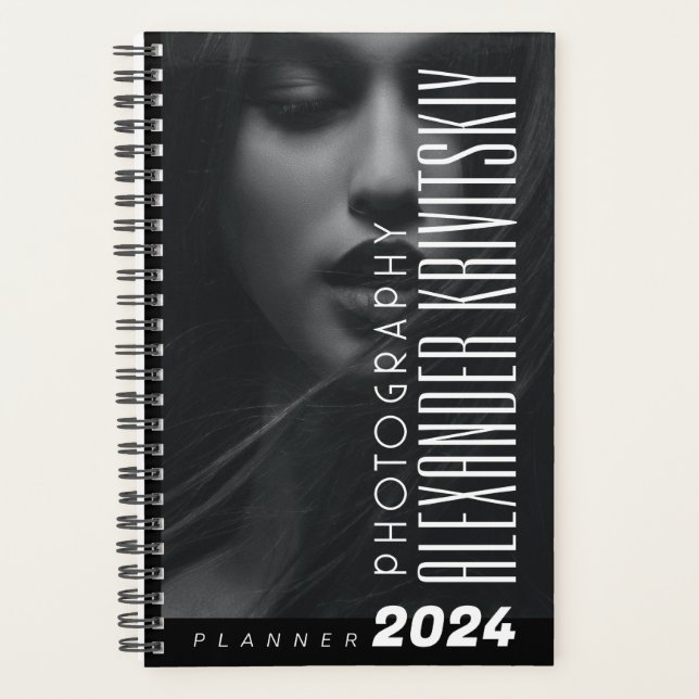 Professional Photographer Black & White Planner (Front)