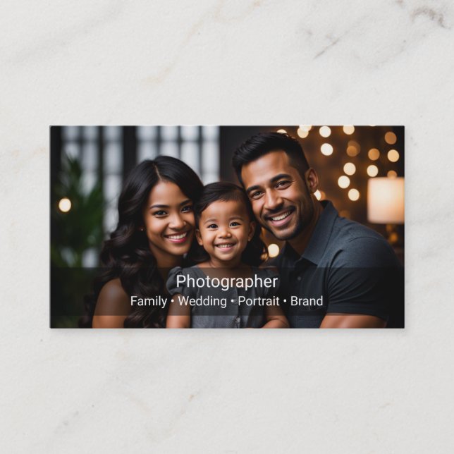 Professional Photographer Business Card (Front)