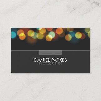 Professional Photographer Business Card