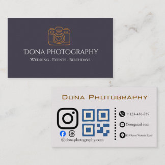 Professional Photographer Business Card