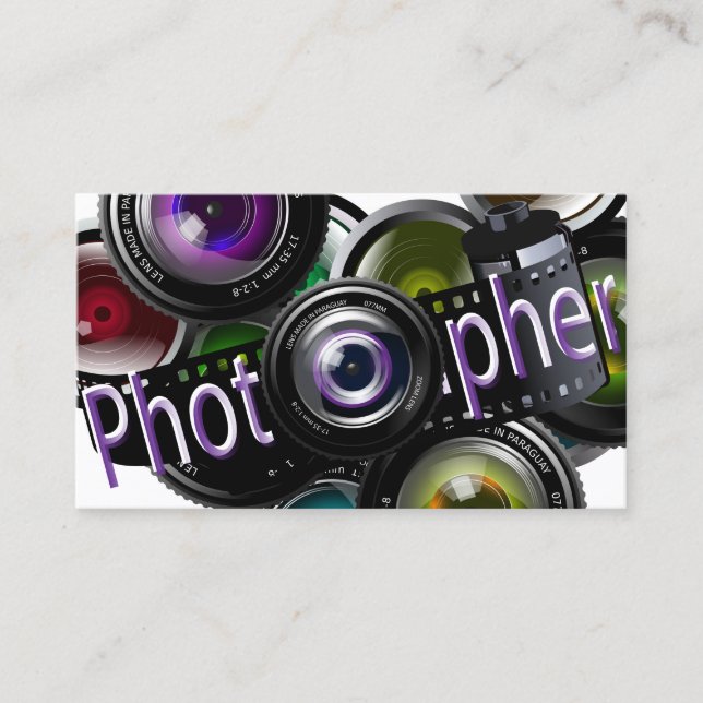 Professional Photographer Business Card (Front)