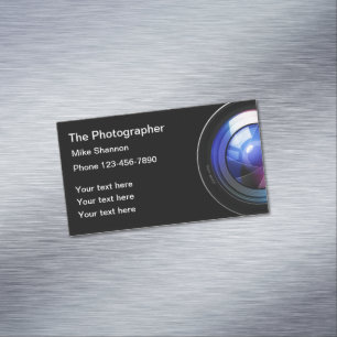 Professional Photographer Business Card Magnets