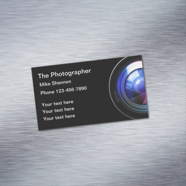 Professional Photographer Business Card Magnets (In Situ)