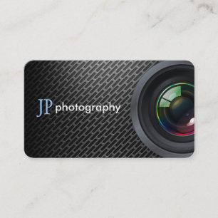 Professional Photographer Camera Lens Business Card
