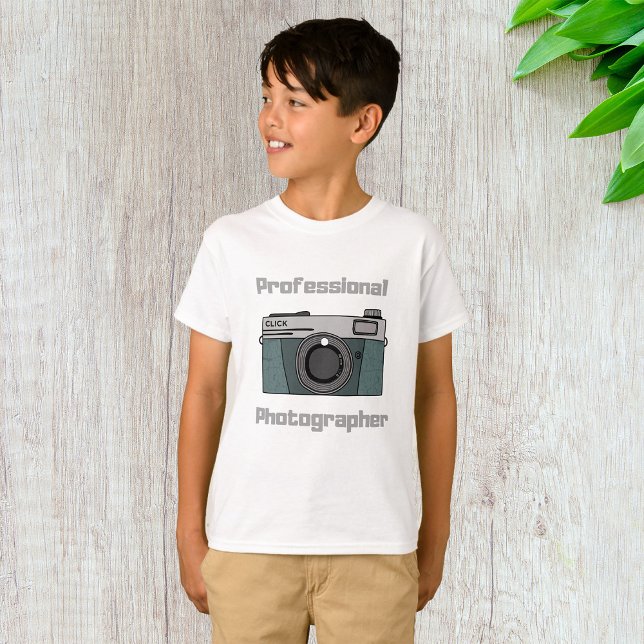 Professional Photographer Camera Photo T-Shirt (Creator Uploaded)