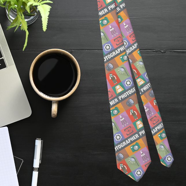 Professional Photographer Iconic Designed Tie (Creator Uploaded)