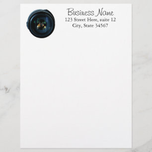 Professional Photographer Lens Letterhead