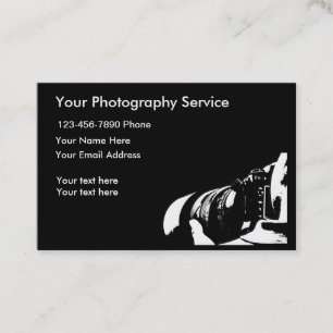 Professional Photographer Modern Business Card